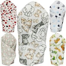 BABY SWADDLE WRAP SNUGGLE NEWBORN BLANKET PRAM QUILT SLEEPING BAG SWADDLING
