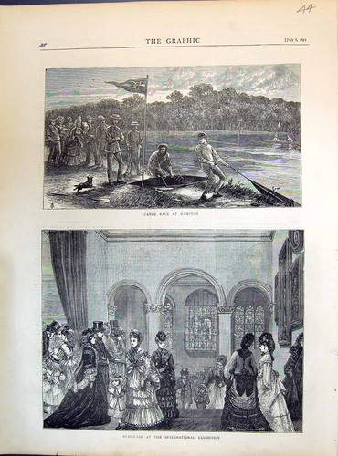 Old 1871 canoe race - 1871,