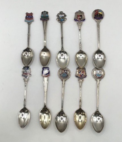 Souvenir tea spoons x10 - souvenir,