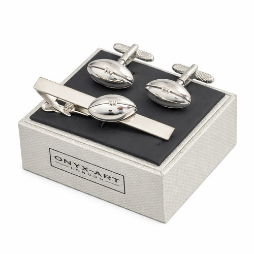 Rugby ball cufflinks and - rugby,
