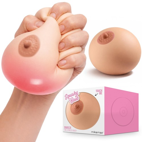 Squishy boob rubber chest - -,