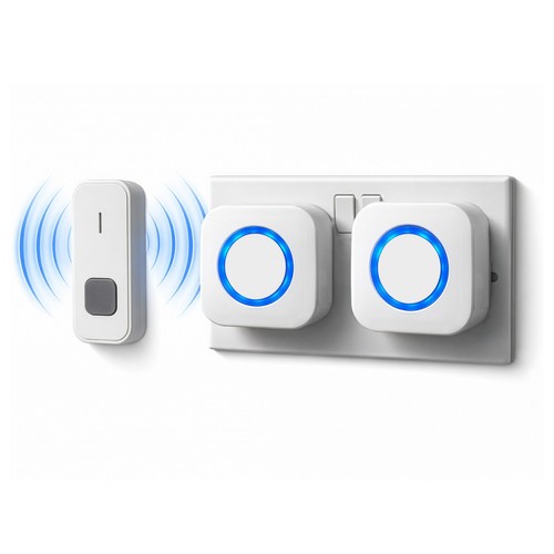 Twin wireless doorbell plug - doorbell, in