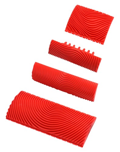 Qwork 4pcs wood grain - 4pcs,