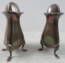 Antique Hallmarked Silver - Pair of Pepperettes - Chester 1916 -  97 g