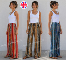 Ladies Womens Trousers Palazzo