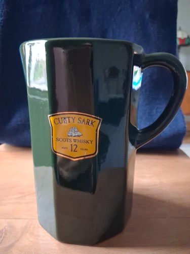 Vintage green ceramic - pub, jug