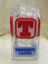 Tennents Lager Ice Block Font - Pub Man Cave Home Bar - RARE Item - Advertising