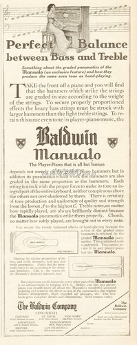 1912 baldwin manualo player - baldwin,