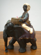 Ceramic  Boy On Elephant