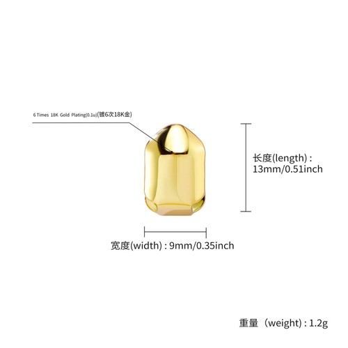 Brand new gold plated tooth - brand,