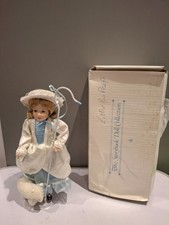  Danbury Mint Storybook Collection Little Bo Peep Porcelain Doll with a sheep