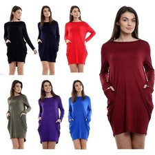 Womens Lagenlook Mini Dress