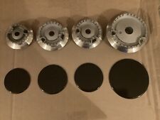 RANGEMASTER Classic 90 Burners & Caps, Set of Four, 1 Large, 2 Medium & 1 Small