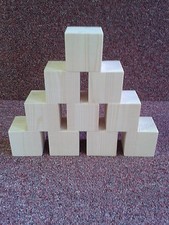 50mm pine cubes wooden blocks - 50mm,