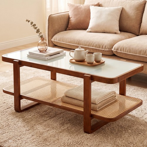 Rattan tier rectangular - rattan,