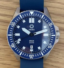 Erebus Origin 41mm Automatic 200m dive blue dial watch with extra straps
