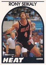1989-90 NBA Hoops #243 Rony Seikaly Miami Heat Rookie Card