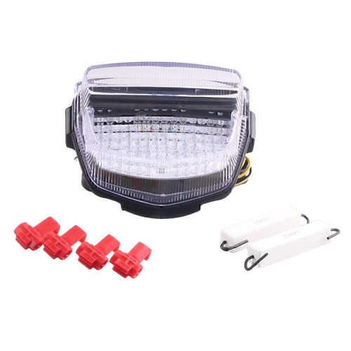 Clear motorcycle tail light - tail,