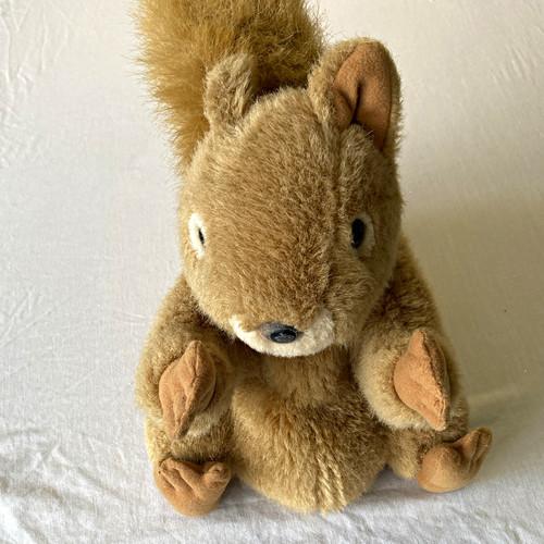 Brown plush squirrel soft - brown,