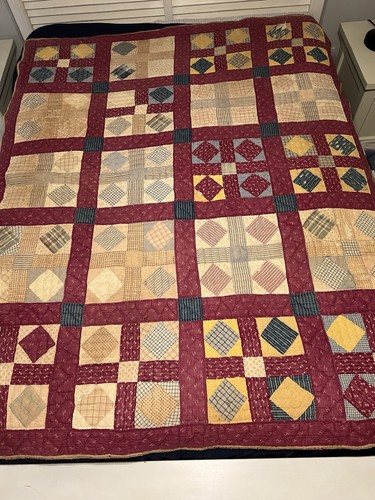 American patchwork quilt - american,