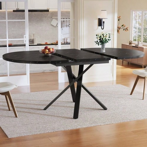 Round extendable table - round,