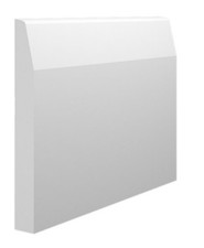 Skirting Board Chamfer Round 15mm x 120mm x 3 Meter MDF Eggshell White Painted