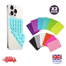 2 x Pcs Double Sided Silicone Suction Pad Adhesive Phone Holder for Mobile Phone