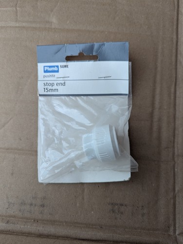 Plumb sure stop end - stop,