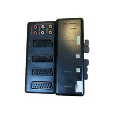 4-Way SCART Switch Box with