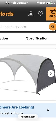 Halfords event shelter - event,