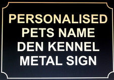 Pet Personalised Metal Sign