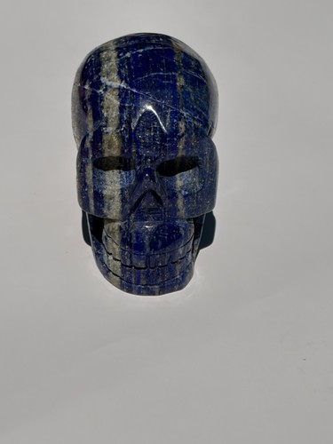 Lapis lazuli skull carving - lazuli,