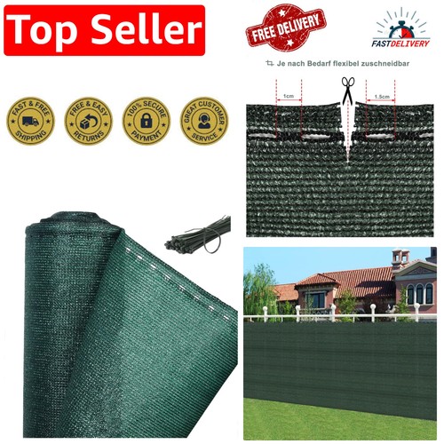 1x6m green hdpe privacy net - 1x6m,