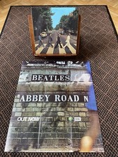 1969 Beatles Abbey Road Promotional Advertising Poster LP Record Out Now 25x22