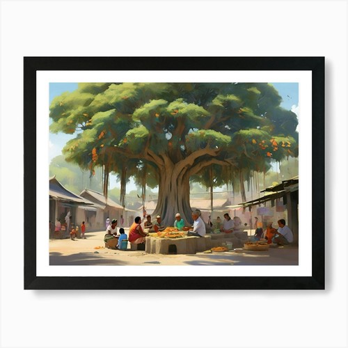Banyan tree paintings art - banyan,