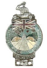 Vintage 1930's National Motorist Association Car Badge By Collins London No4137