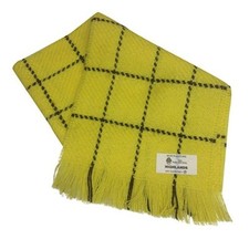 Rupert The Bear Style Scarf 100% Pure Wool Made In Scotland