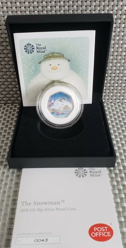 2018 snowman silver proof - 2018,