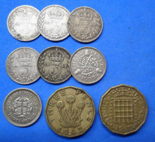 Old 3d Threepence Collection 9