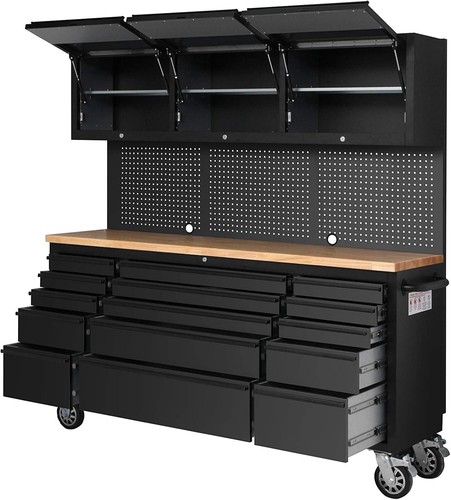 Black steel drawer tool - steel,