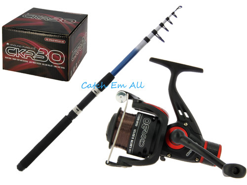 Telescopic fishing rod and - rod,