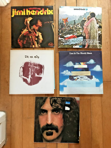 Five vintage vinyl albums - vintage,