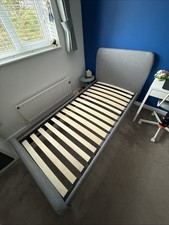 John Lewis Anyday Bonn Upholstered Bed Frame, Single (Light Grey)