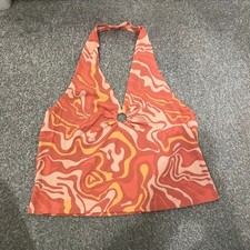 Primark Orange Halterneck Top