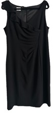 Kaliko Black V Neck Ruffle