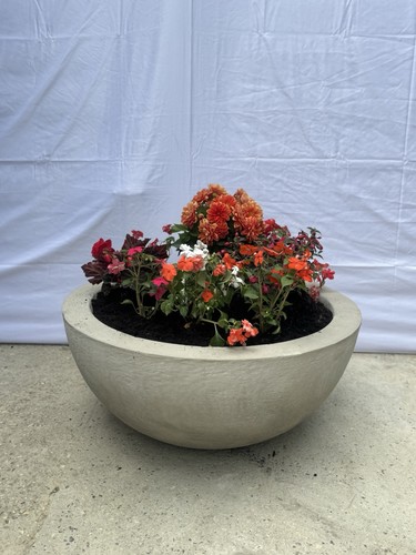 Large concrete bowl - large,