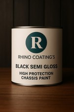 Black Semi Gloss  High Protection Chassis Paint - 2.5 Litre Quick dry