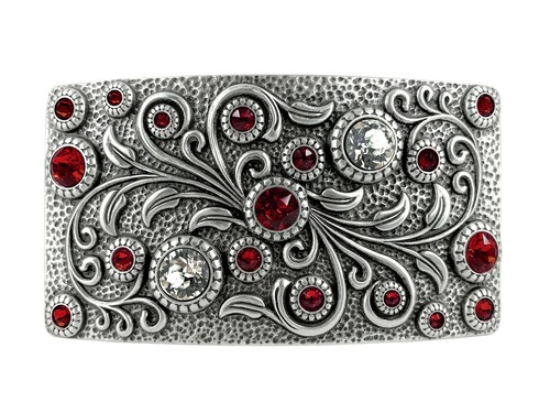 Rhinestone crystal belt buckle - rhinestone,