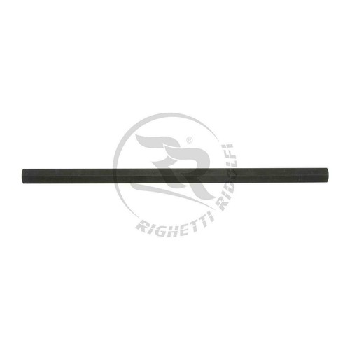 Black 495mm hex gear lever - black,