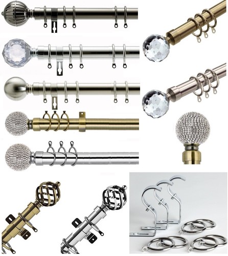Metal curtain poles pole - pole, rail